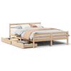 vidaXL Cadre de lit sans matelas 140x190 cm bois de pin massif