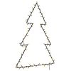 vidaXL Lumi&egrave;res de No&euml;l silhouette d'arbre de No&euml;l 115 LED blanc chaud