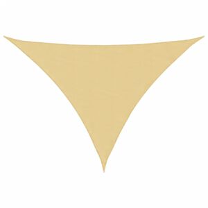 vidaXL Voile d'ombrage sable 7x5x5 m 100 % polyester oxford