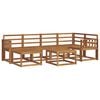vidaXL Ensemble de canap&eacute;s d'ext&eacute;rieur 7 pcs Naturel