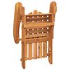 vidaXL Chaise de jardin Adirondack et repose-pieds bois massif acacia
