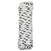 vidaXL Corde de bateau 14 mm 9 m Blanc et noir Polyester