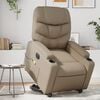 vidaXL Fauteuil inclinable de massage &eacute;lectrique cappuccino similicuir