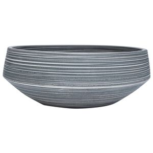 vidaXL Vasque &agrave; poser gris rond &Phi;41x14 cm c&eacute;ramique