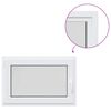 vidaXL Fen&ecirc;tre de sous-sol RISOR 95 x 50 cm PVC et verre clair