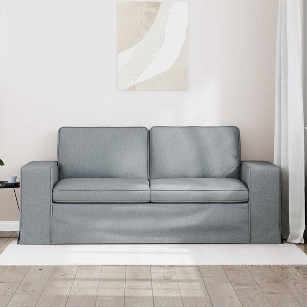 vidaXL Canap&eacute; Gris clair 182 x 80 x 82 cm tissu