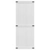 vidaXL Porte Corona Blanc 80 x 210 cm Bois d'ing&eacute;nierie