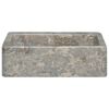 vidaXL Lavabo Gris 40x40x12 cm Marbre