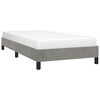 vidaXL Cadre de lit sans matelas gris clair 80x200 cm velours