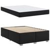 vidaXL Cadre de lit avec matelas Noir 140 x 200 cm tissu