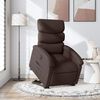 vidaXL Fauteuil inclinable &eacute;lectrique marron fonc&eacute; tissu
