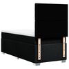 vidaXL Sommier &agrave; lattes de lit avec matelas Noir 90x200 cm Tissu