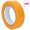 vidaXL Rubans de masquage pour peintre 50 pcs Jaune 30mm x 50m Papier