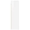 vidaXL Armoire suspendue avec &eacute;tag&egrave;re Blanc brillant 59 x 20 x 71,5 cm