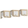 vidaXL Porte de chien pliable avec supports 6 pc Ch&ecirc;ne Sonoma 362 cm