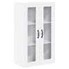 vidaXL Cabinet en verre mural PORTO Blanc 60 x 31 x 100 cm