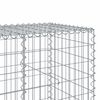 vidaXL Panier gabion avec couvercle 200x100x100 cm fer galvanis&eacute;