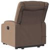 vidaXL Fauteuil de massage inclinable Marron Tissu