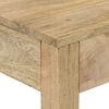 vidaXL Table console 110x30x75 cm bois de manguier massif blanchi