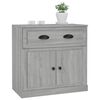 vidaXL Buffet sonoma gris 70x35,5x67,5 cm bois d'ing&eacute;nierie