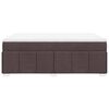 vidaXL Sommier &agrave; lattes de lit avec matelas Marron fonc&eacute; 160x200 cm