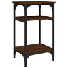 vidaXL Table d'appoint Ch&ecirc;ne marron 35x30x60 cm Bois d'ing&eacute;nierie