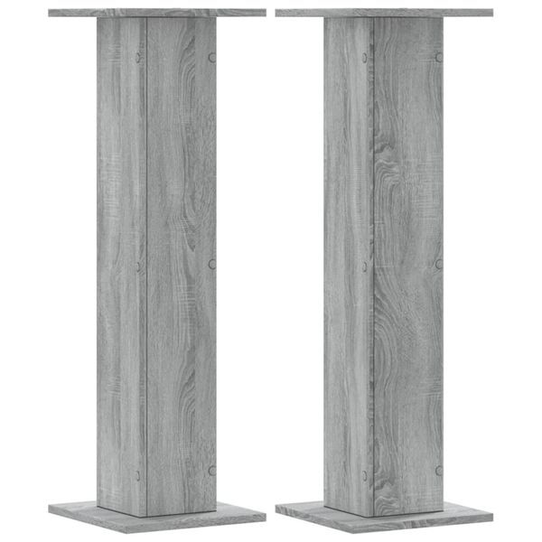 vidaXL Supports pour plantes 2 pcs sonoma gris bois d'ing&eacute;nierie