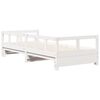vidaXL Lit de jour sans matelas blanc 90x200 cm bois de pin massif
