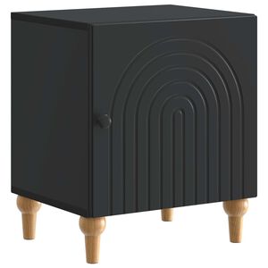 vidaXL Cabinet de chevet Noir 43 x 34,5 x 50 cm Bois d'ing&eacute;nierie