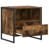 vidaXL Table de chevet Ch&ecirc;ne Fum&eacute; 50 x 39,5 x 50 cm Bois d'ing&eacute;nierie