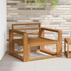 vidaXL Sofa de milieu ext&eacute;rieur Bois d'Acacia Massif Naturel