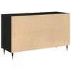 vidaXL Buffet Chêne noir 100 x 36 x 60 cm Bois d'ingénierie