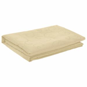 vidaXL Tissu de Table Rectangulaire Cr&egrave;me blanc 140 x 260 cm