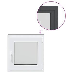 vidaXL Fen&ecirc;tre de sous-sol&laquo;&nbsp;RISOR&nbsp;&raquo; 50&nbsp;x&nbsp;50&nbsp;cm oscillo-battante DIN droite anthracite