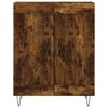 vidaXL Buffet haut Ch&ecirc;ne fum&eacute; 69,5x34x180 cm Bois d'ing&eacute;nierie