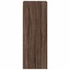 vidaXL Armoire murale avec portes en verre ch&ecirc;ne marron 35x37x100 cm
