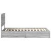 vidaXL Lit de Rangement Gris Sonoma 90 x 190 cm Bois d'ing&eacute;nierie