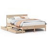vidaXL Cadre de lit sans matelas 140x200 cm bois massif de pin