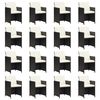 vidaXL Ensemble &agrave; manger de jardin 17 pcs coussins noir r&eacute;sine tress&eacute;e