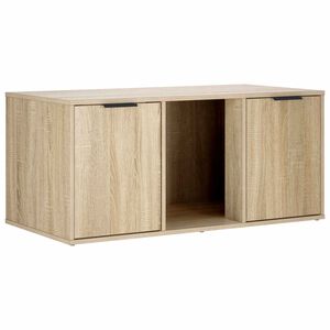 vidaXL Meuble pour caisse de chat Ch&ecirc;ne Sonoma 100 x 49 x 45 cm