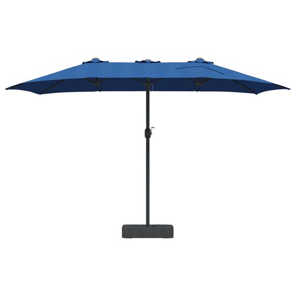 vidaXL Parasol de jardin Azur 385 x 209 x 244 cm Polyester