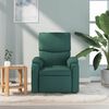vidaXL Fauteuil de massage inclinable Vert fonc&eacute; Tissu