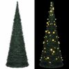 vidaXL Sapin de No&euml;l artificiel pr&eacute;-&eacute;clair&eacute; avec guirlandes vert 180cm