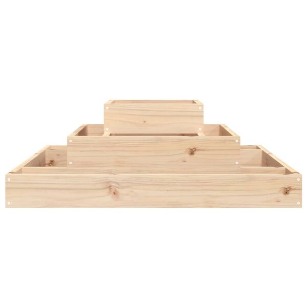vidaXL Jardinière 80x80x27 cm Bois massif de pin