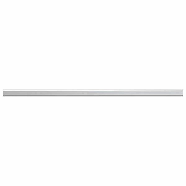 vidaXL Tige de placard 2 pcs Argent&eacute; 764 x 15 x 29 mm
