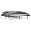 vidaXL Cadre de lit m&eacute;tal noir 183x213 cm