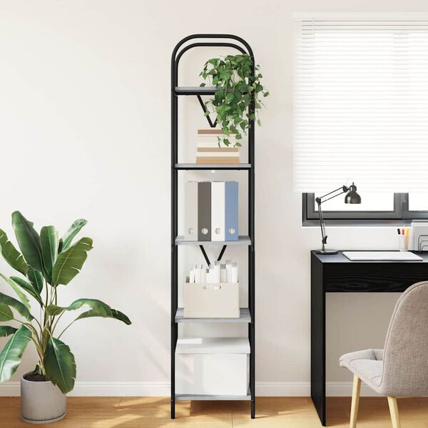 vidaXL &Eacute;tag&egrave;re Gris Sonoma 40 x 30 x 183 cm Bois d'ing&eacute;nierie