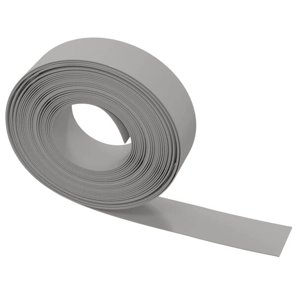 vidaXL Bordures de jardin 5 pcs gris 10 m 15 cm polyéthylène