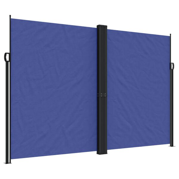 vidaXL Auvent latéral rétractable bleu 220x1200 cm