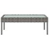 vidaXL Salon de jardin 8 pcs avec coussins résine tressée gris